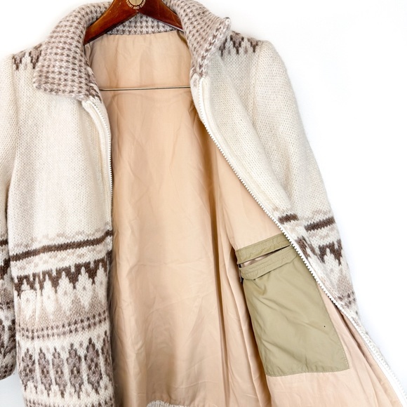 Gorgeous 70’s Icelandic Style Wool Jacket - Picture 5 of 10